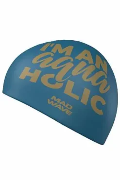 Silicone Swim Caps^Mad Wave Aquaholic Big