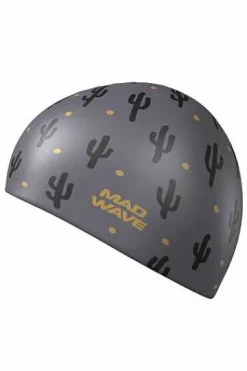 Silicone Swim Caps^Mad Wave Cactus Big