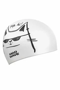 Silicone Swim Caps^Mad Wave Cat