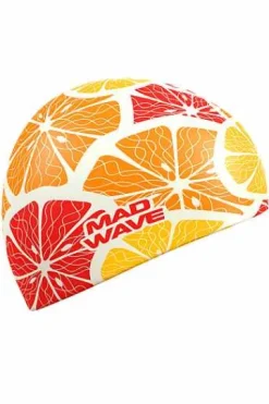 Silicone Swim Caps^Mad Wave Citrus