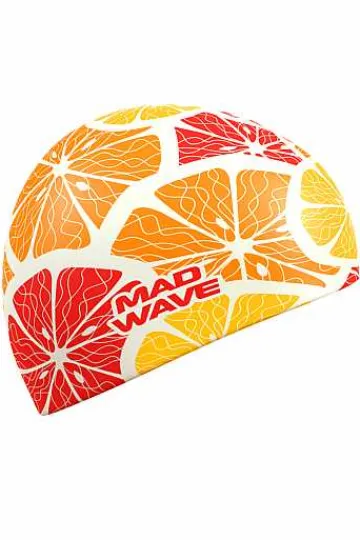 Silicone Swim Caps^Mad Wave Citrus