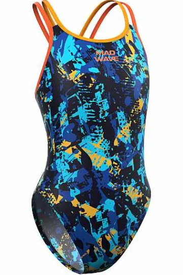 Junior's Swimsuits^Mad Wave Crossback Junior Pbt A3