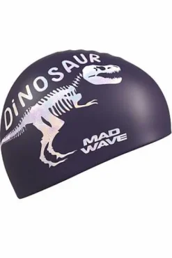Silicone Swim Caps^Mad Wave Dinosaur