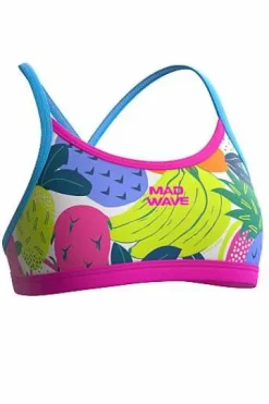 Junior's Swimsuits^Mad Wave Frisky Top Junior Pbt B0