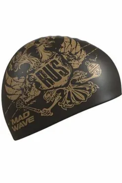 Silicone Swim Caps^Mad Wave Gold Eagle