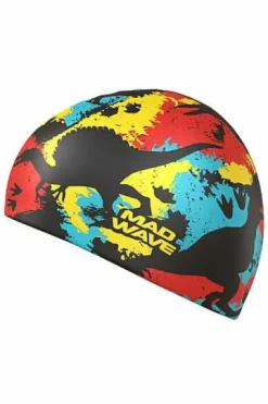 Silicone Swim Caps^Mad Wave Jurassic