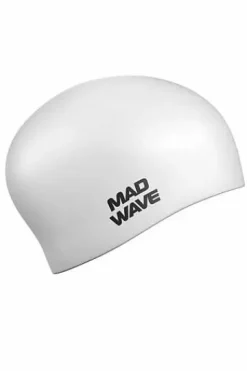 Rubber Swim Caps^Mad Wave Long Hair Silicone