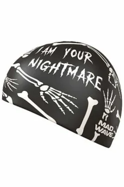 Silicone Swim Caps^Mad Wave Nightmare