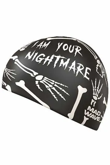 Silicone Swim Caps^Mad Wave Nightmare