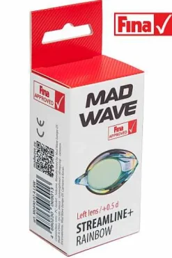 Prescription Goggles^Mad Wave Streamline+ Rainbow Left