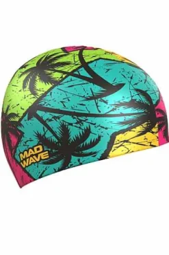 Silicone Swim Caps^Mad Wave Tropic